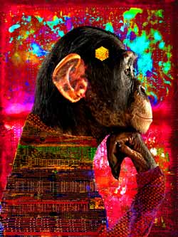 2020-08-08 Die Krone der Schöpfung 03c-13 60x80cm Tinte auf Hahnemühlepapier